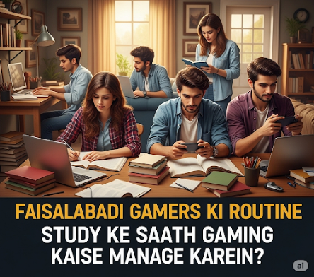 Faisalabadi Gamers Ki Routine Study Ke Saath Gaming Kaise Manage Karein?